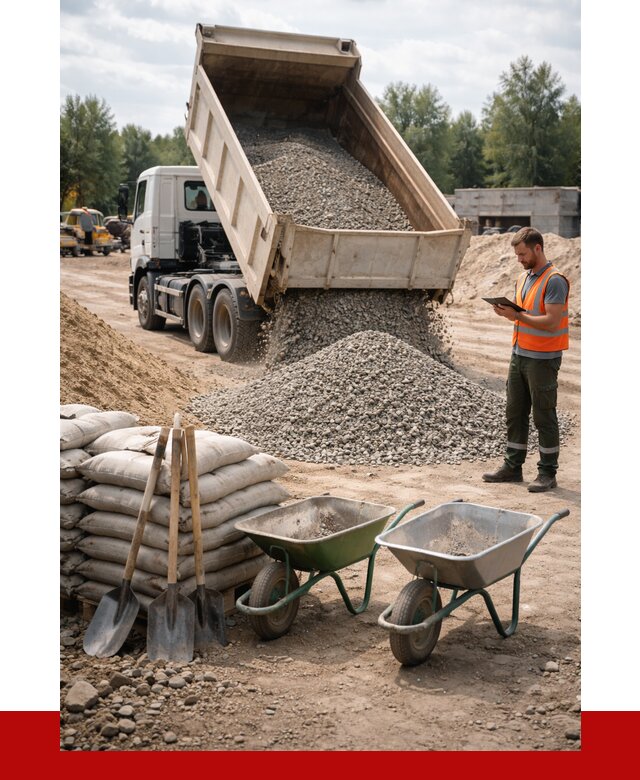 Доставка нерудных материалов в Сальске от 1220 руб. | ПРОНЕРУДСлс