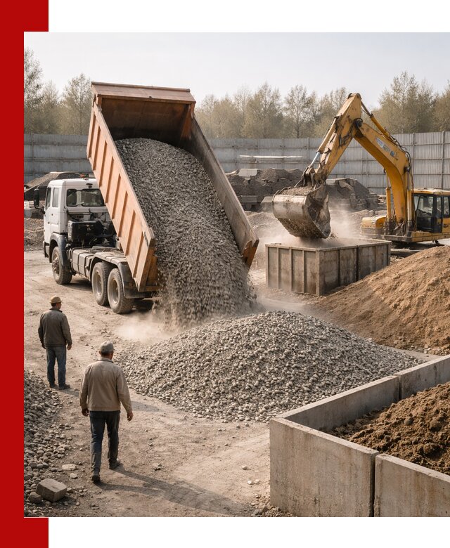 Доставка нерудных материалов с погрузкой и разгрузкой в Сальске