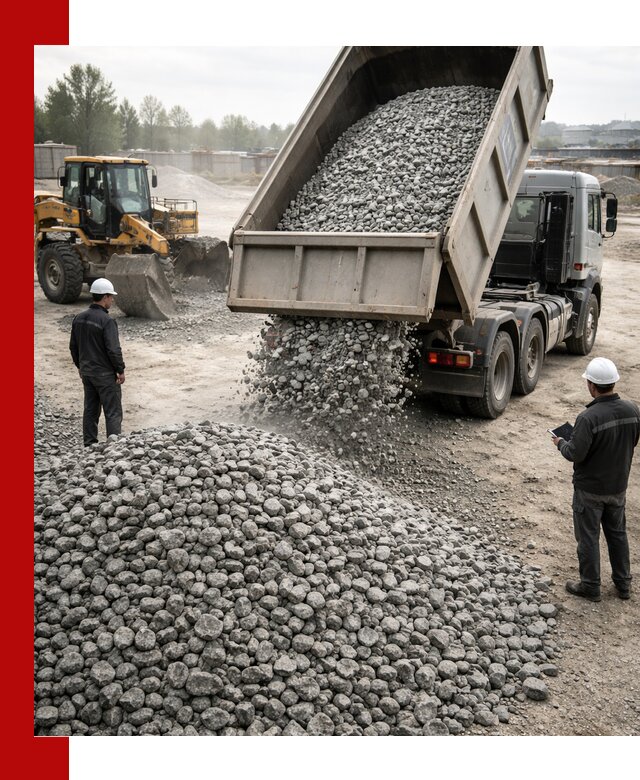 Доставка гранитного щебня фракции 20-40 в Сальске