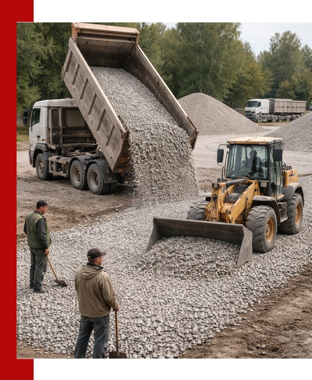 Купить гравийный щебень фракция 20-40 в Сальске с доставкой