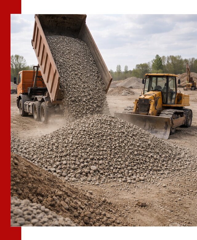 Доставка гравийного щебня фракции 40-70 в Сальске