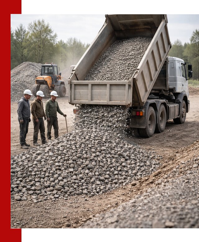 Доставка гравийного щебня фракции 70-120 в Сальске