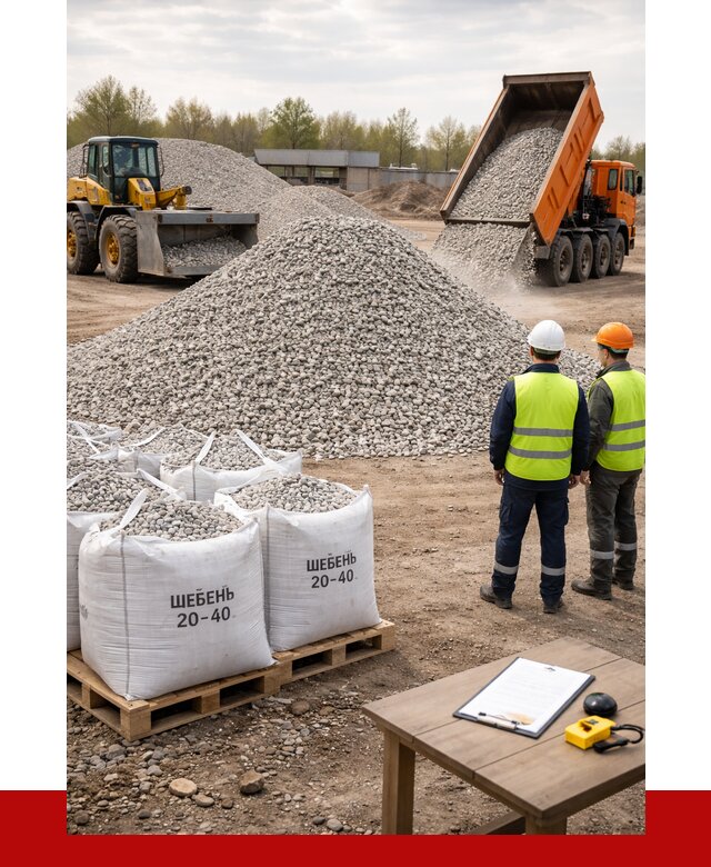 Известняковый щебень 20-40 в Сальске от 2135 р. ПРОНЕРУДСлс