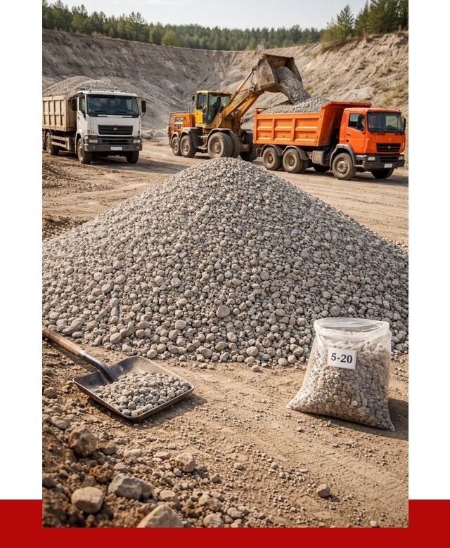 Доломитовый щебень фр. 5-20 в Сальске от 4271 р. | ПРОНЕРУДСлс