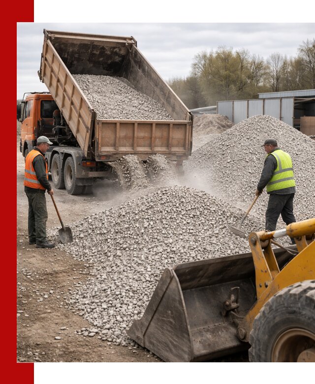 Доломитовый щебень фракции 5-20 с доставкой в Сальске