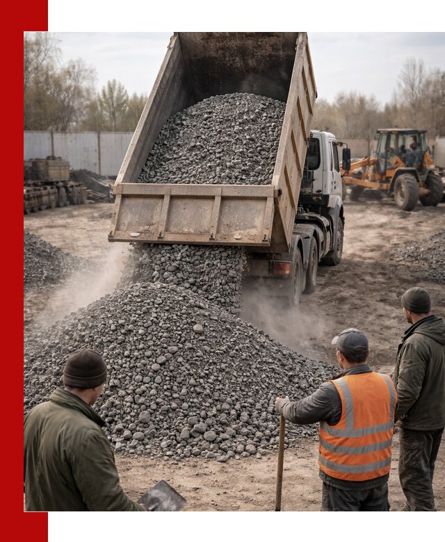 Доставка шлакового щебня в удобные сроки по выгодной цене в Сальске