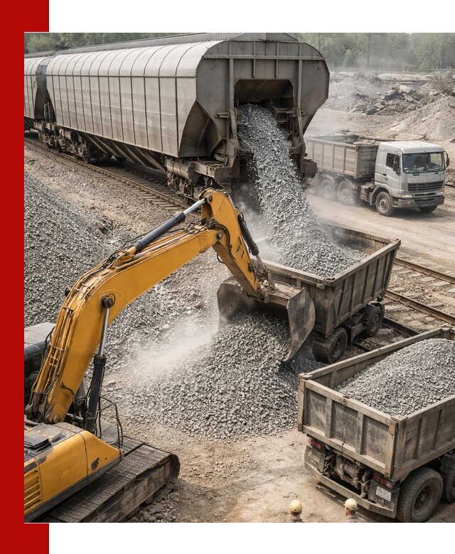 Доставка железнодорожного щебня в Сальске крупными партиями быстрого отгруза