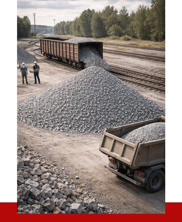 Железнодорожный щебень 20-60 в Сальске от 1729 р. | ПРОНЕРУДСлс