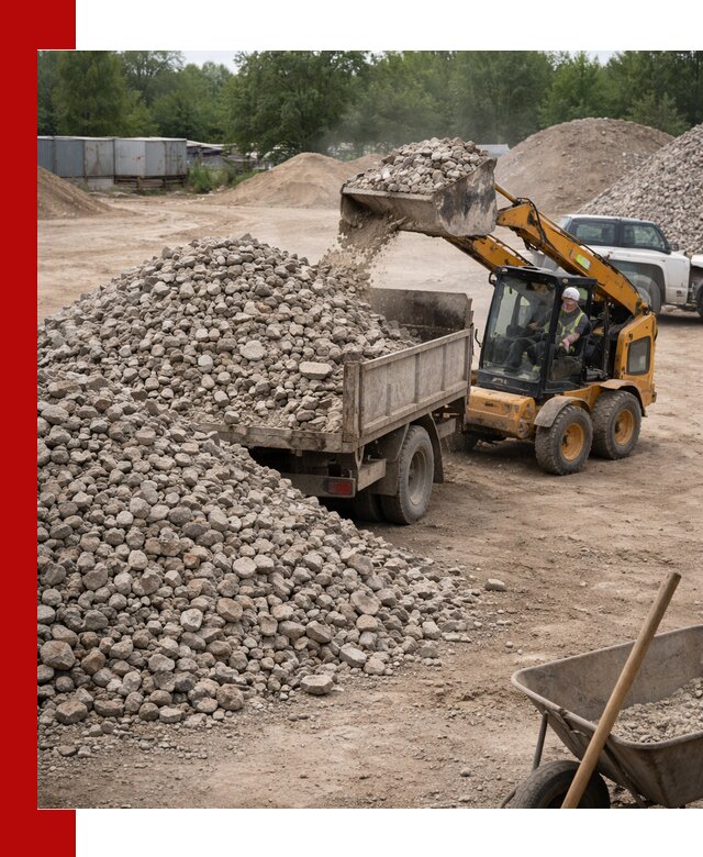 Доставка вторичного щебня в Сальске для строительных работ