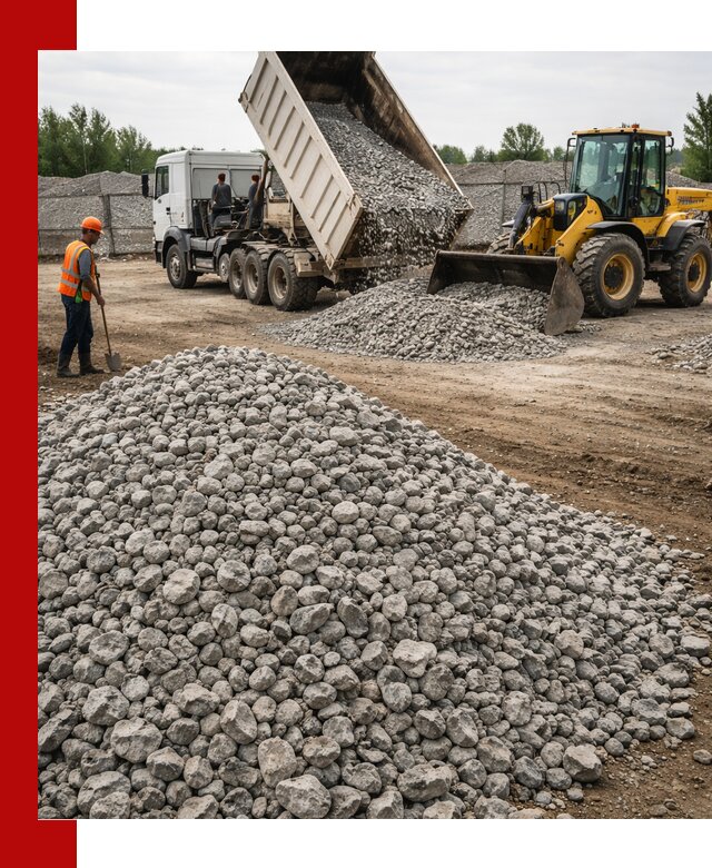 Доставка бетонного щебня фракции 40-70 в Сальске