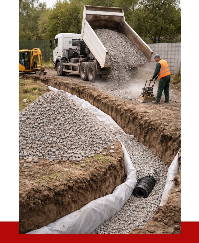 Щебень для дренажа в Сальске от 1881 р., ПРОНЕРУДСлс доставка