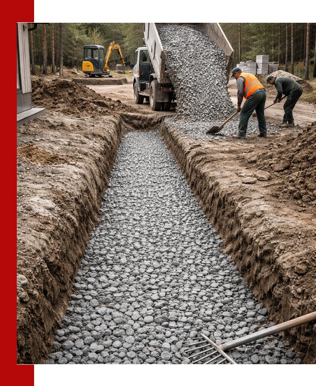 Щебень для дренажа с доставкой в Сальске высокого качества