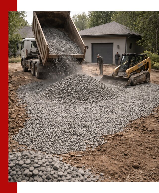Щебень для парковки в Сальске: доставка и укладка качественного материала