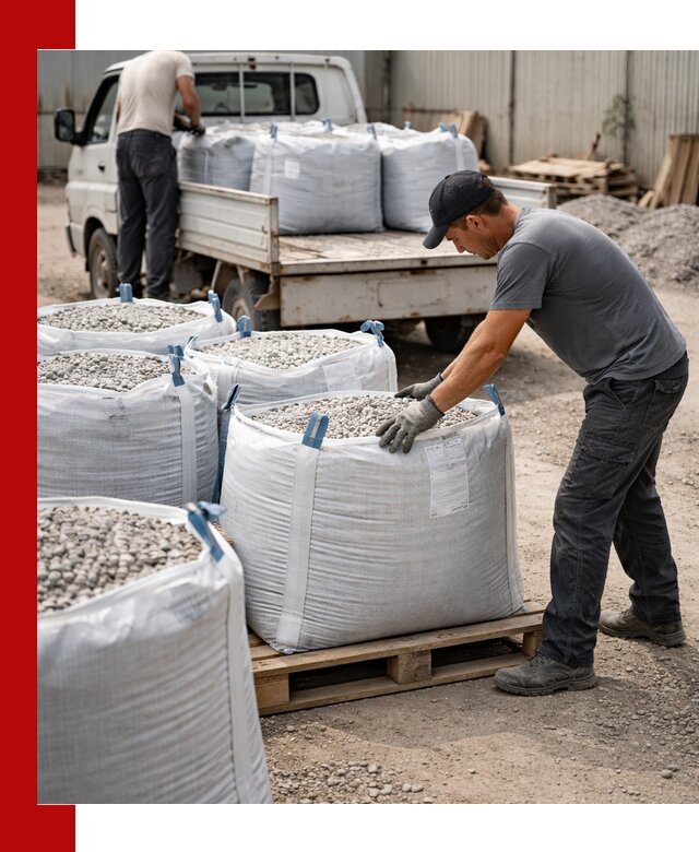 Доставка щебня в мешках по выгодным ценам в Сальске