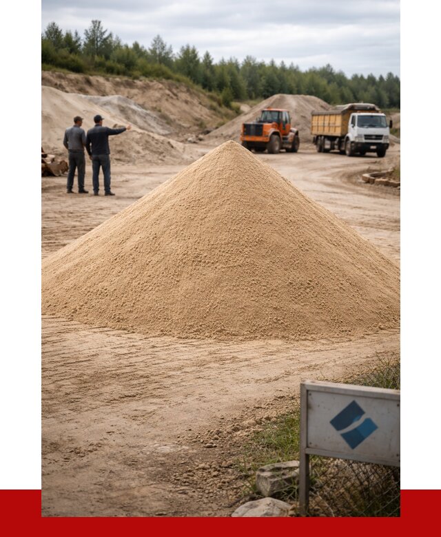 Карьерный песок навалом в Сальске от 1830 р. | ПРОНЕРУДСлс
