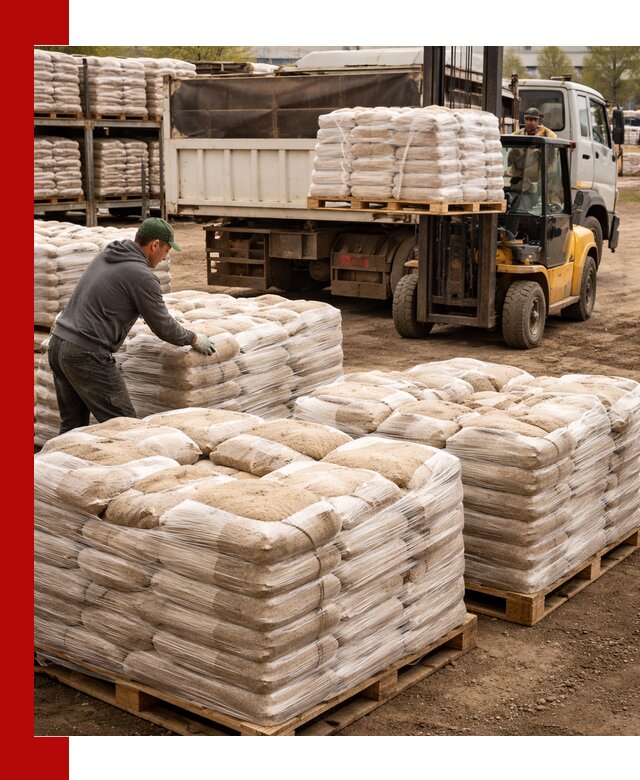 Карьерный песок в мешках с доставкой в Сальске