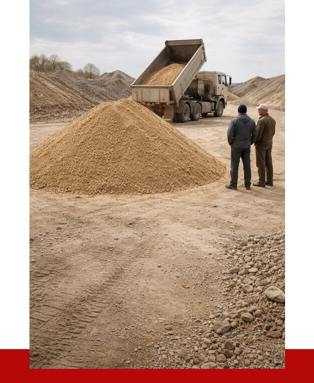 Карьерный песок крупнозернистый в Сальске от 8643 р | ПРОНЕРУДСлс