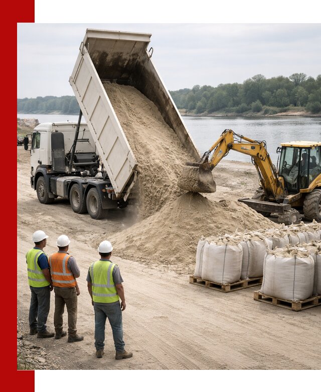 Доставка речного песка в Сальске самосвалами и погрузкой