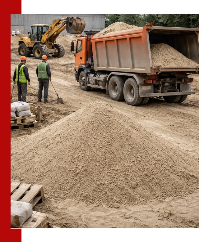 Доставка и продажа мытого речного песка в Сальске