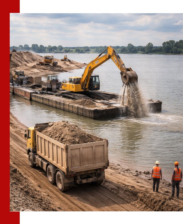 Намывной песок с доставкой в Сальске оптом и в розницу
