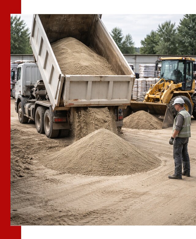 Поставка и доставка песка для бетона в Сальске