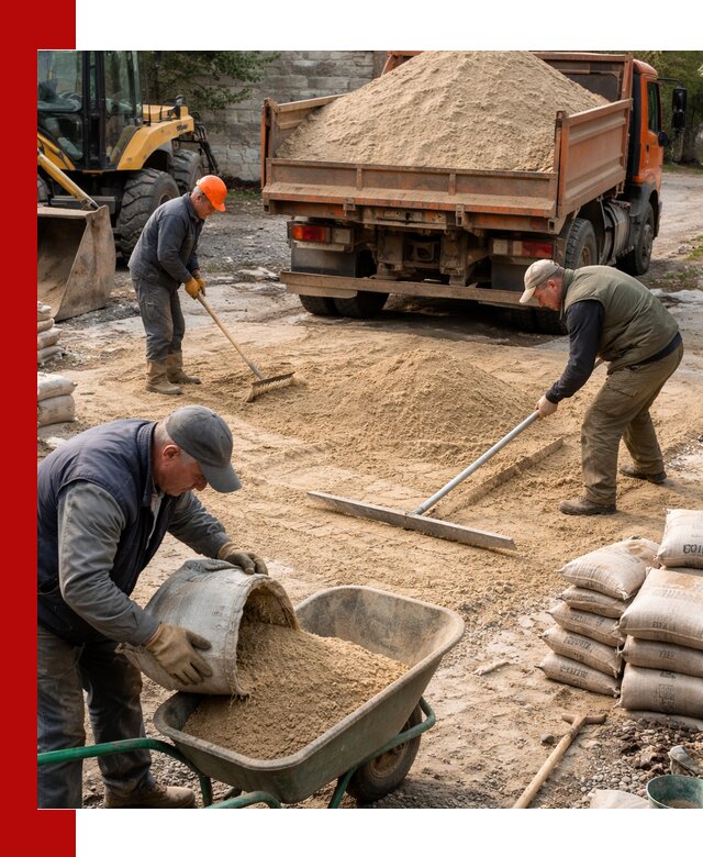 Поставка песка для стяжки в Сальске с быстрой доставкой