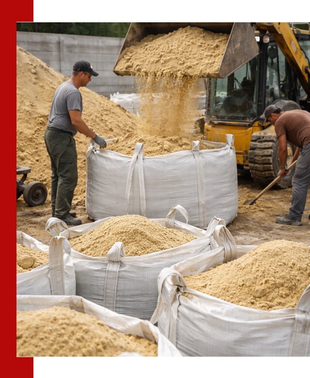 Поставка качественного песка для кладки в Сальске