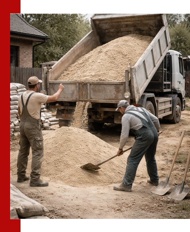 Песок для штукатурки с доставкой в Сальске качественный и чистый
