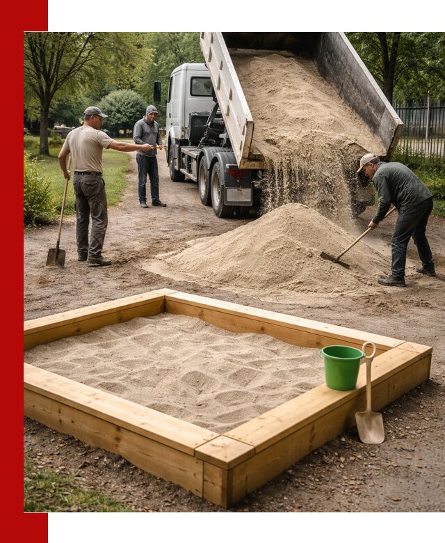 Песок для песочницы с доставкой в Сальске недорого и чистый