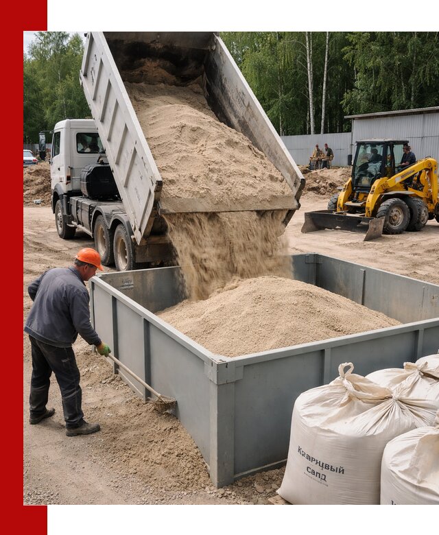 Кварцевый песок для фильтра в Сальске — доставка и качество