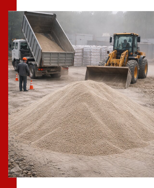 Кварцевый песок фракция 0–8 для стройработ в Сальске