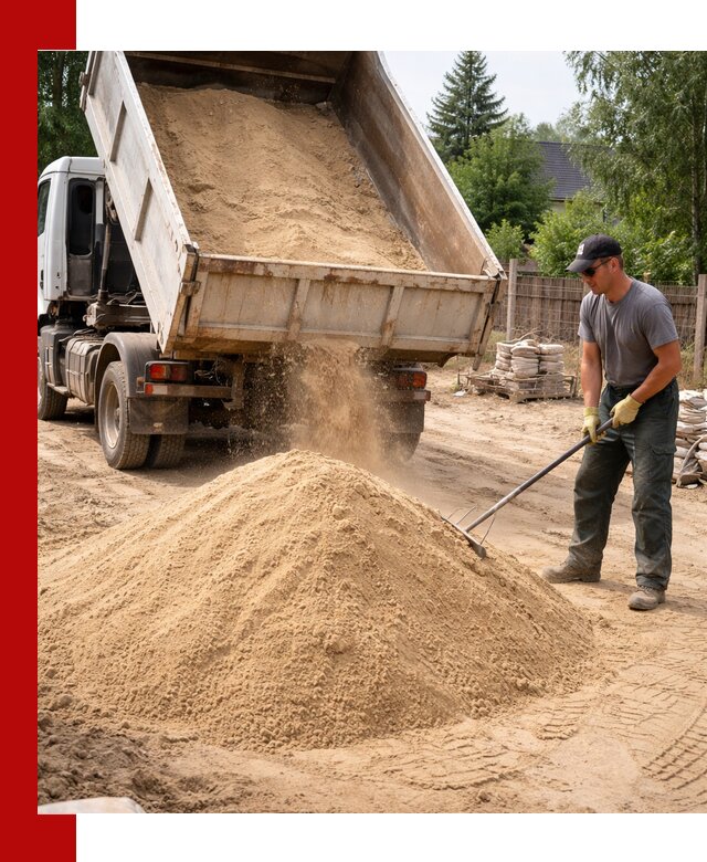 Доставка сухого песка самосвалами в Сальске