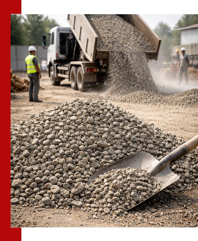 Доставка гравия фракции 20-40 в Сальске с самосвалами