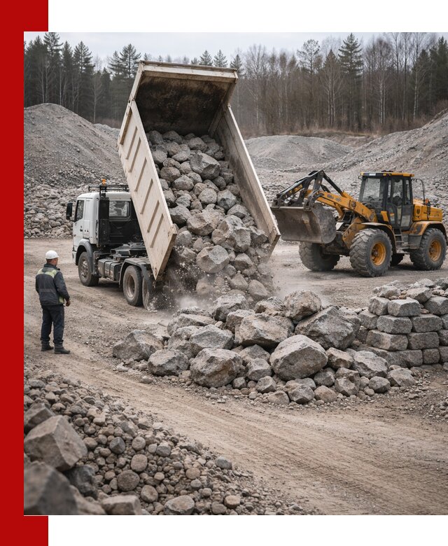 Доставка и продажа бутового гранитного камня в Сальске