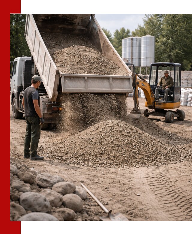 Доставка ПГС С3 в Сальске самосвалами и миксерами