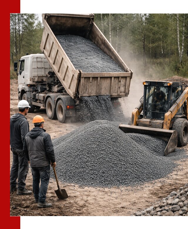 Гранитный отсев 0-5 с доставкой и разгрузкой в Сальске