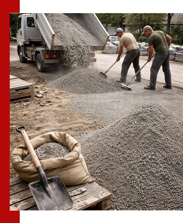 Отсев для тротуарной плитки в Сальске — доставка и укладка