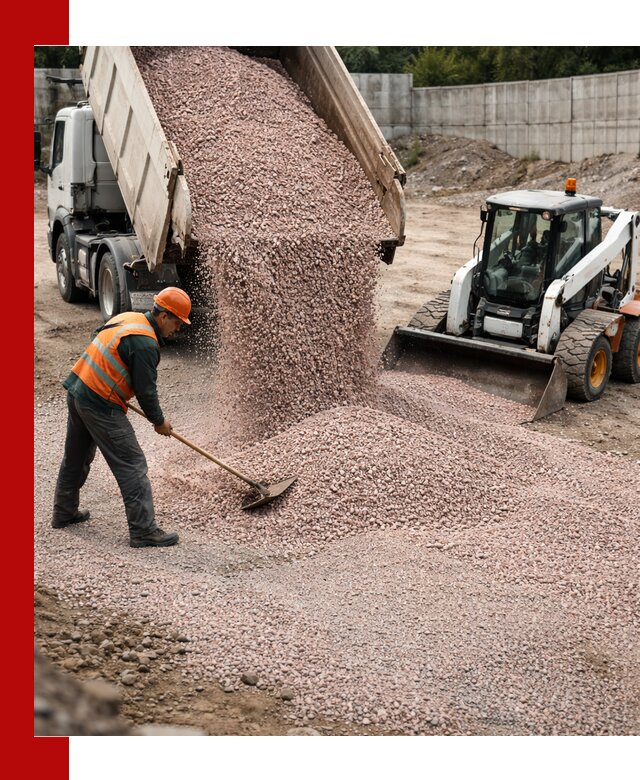 Крошка розовый гранит с доставкой в Сальске от производителя