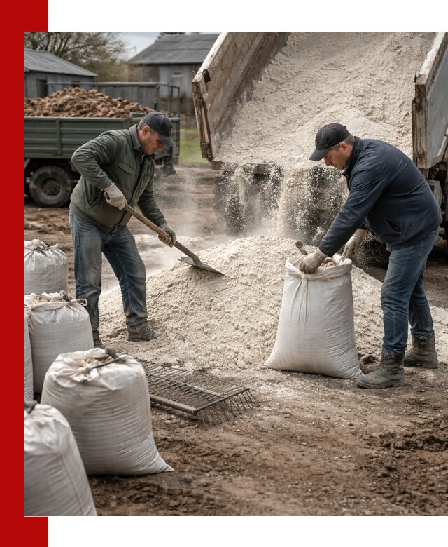 Доставка извести пушонки в Сальске оптом и мелким оптом