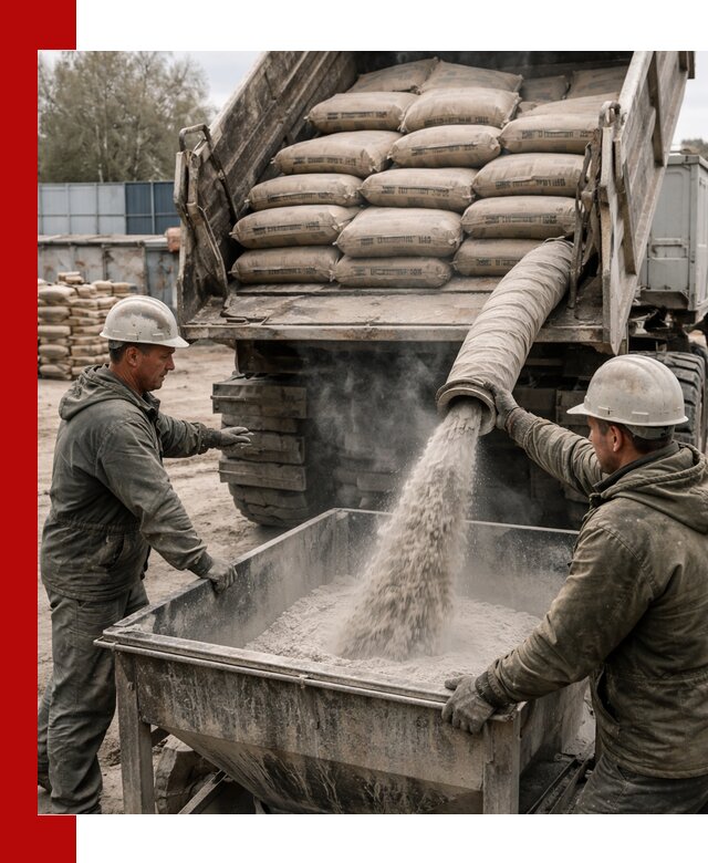 Доставка цемента М400 в Сальске оптом и в розницу