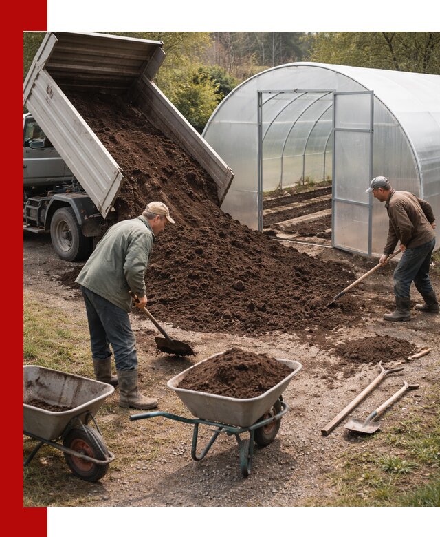 Грунт для теплицы с доставкой в Сальске — плодородный субстрат под растения