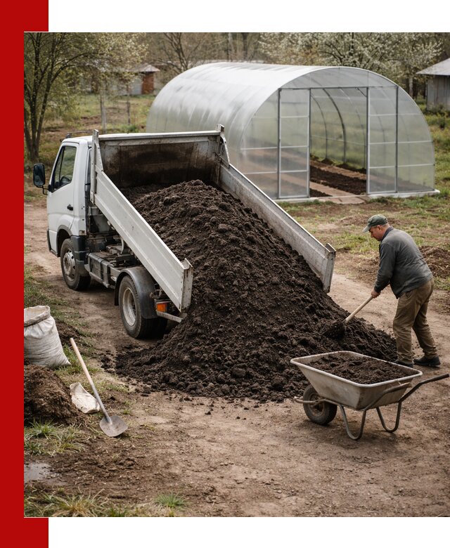 Чернозем для теплицы с доставкой в Сальске