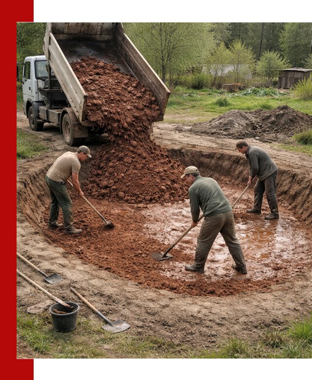 Купить качественную глину для пруда в Сальске