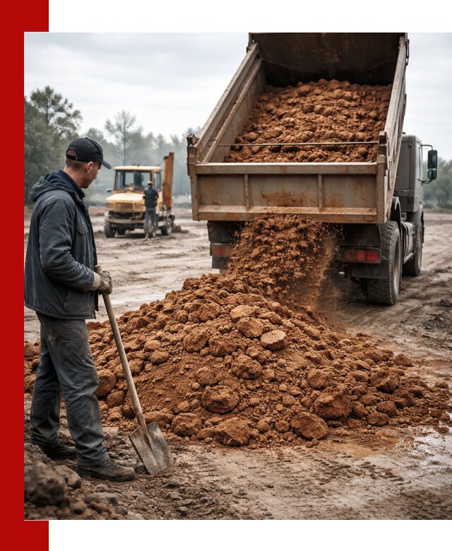 Глина для засыпки в Сальске с доставкой самосвалами