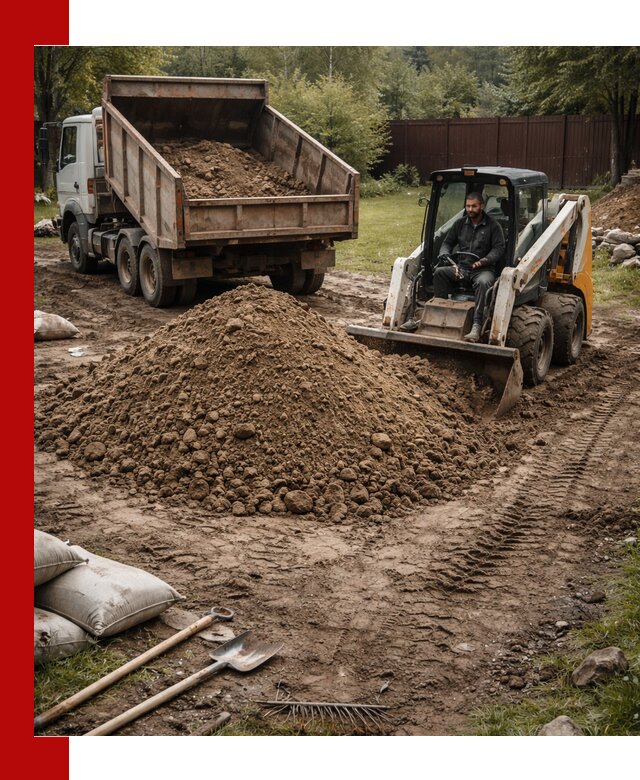 Суглинок для планировки участков в Сальске с доставкой и выгрузкой