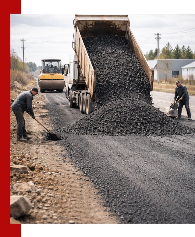 Асфальтовая крошка для дорог в Сальске — поставка и доставка