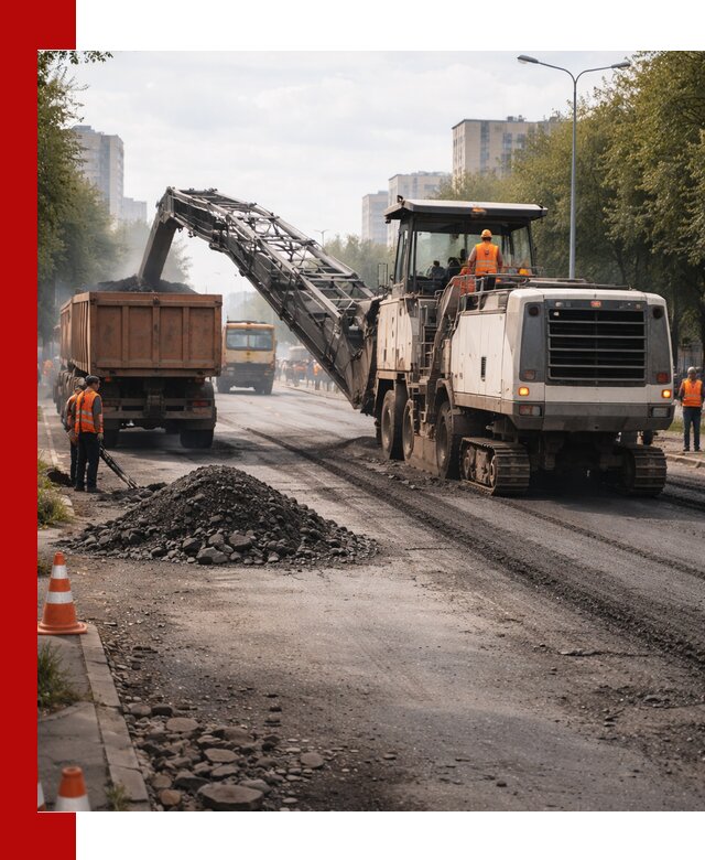 Фрезерованный асфальт в Сальске — удаление и вывоз старого покрытия