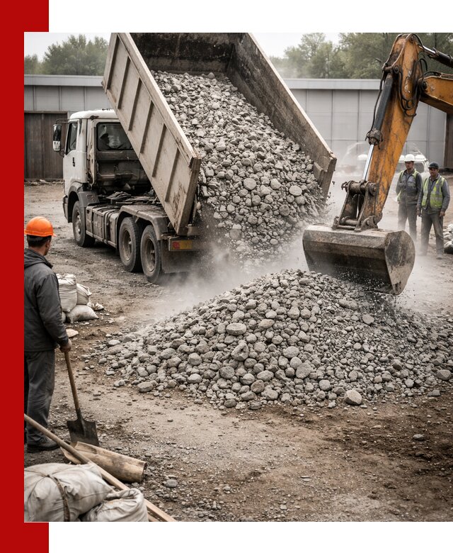 Доставка дробленого бетона в Сальске оптом и в розницу
