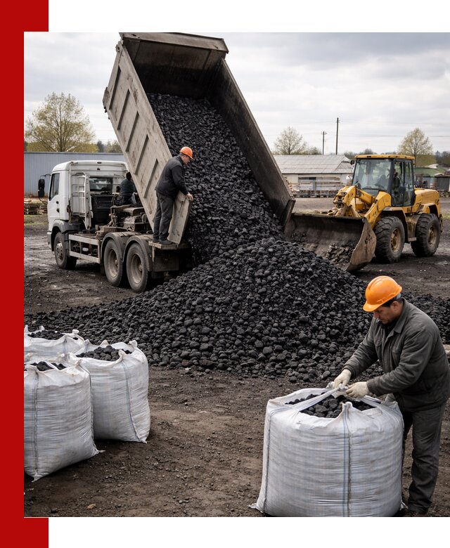 Доставка каменного угля в Сальске оптом и в розницу
