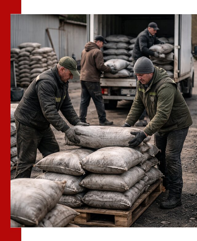 Доставка угля в мешках по выгодным ценам в Сальске